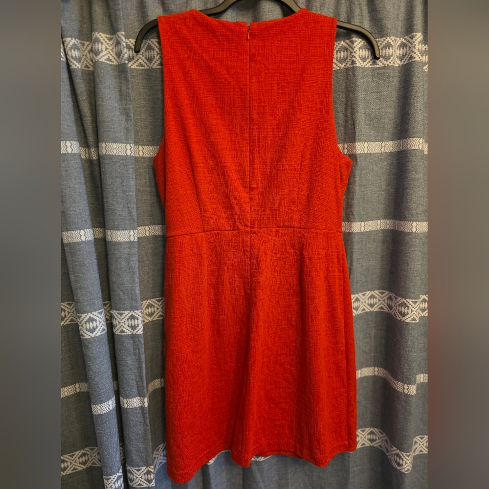 ANN Taylor Loft Outlet Red Sleeveless Dress SIZE 14 NWT - Picture 3 of 4